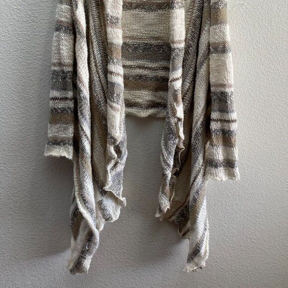 Boston Proper Knit Hi-Lo Flyaway Cardigan Sweater Multi-Color Medium - Picture 5 of 6